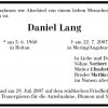 Lang Daniel 1960-2007Todesanzeige